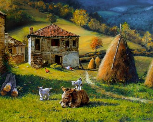 Pictura pe numere – Undeva in Rodopi, 40x50cm