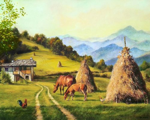 Puzzle – O idila pe munte – 50x70cm – 1000 piese