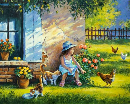 Pictura pe numere – Vacanta de vara, 40x50cm