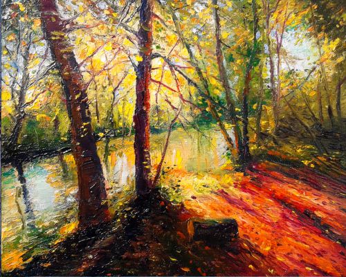 Pictura pe numere – Dupa-amiaza de toamna, 40x50cm