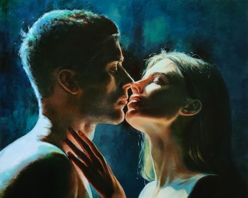 Pictura pe numere – Sarutul, 40x50cm