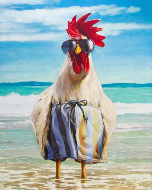 Pictura pe numere – Cocos elegant, 40x50cm