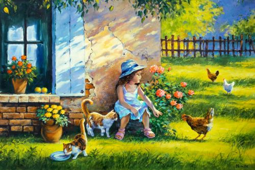 Pictura pe numere – Vacanta de vara, 40x60cm