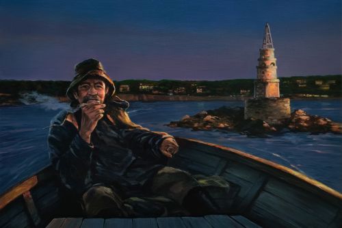 Pictura pe numere – Inainte de rasarit, 40x60cm