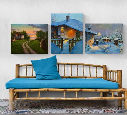 Set 3 picture pe numere – La tara 2, 40x50cm
