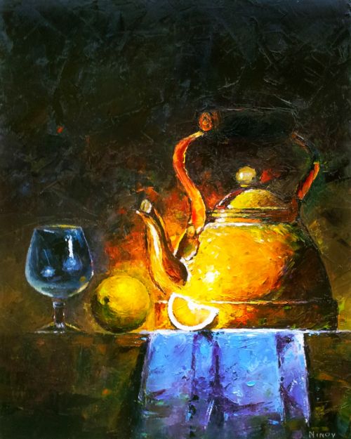 Pictura pe numere – Natura statica cu lamiae, 40x50cm