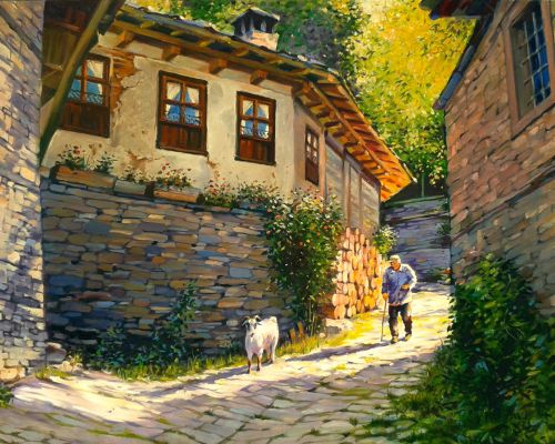 Pictura pe numere – Dupa-amiaza devreme, 40x50cm