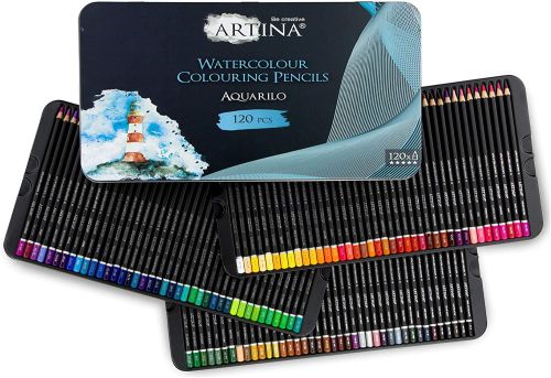 Set creioane acuarele Artina Buntstifte 120 culori