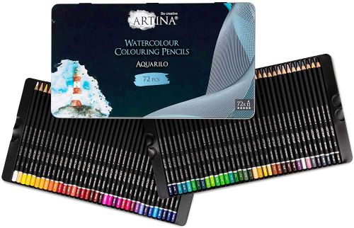 Set creioane acuarele Artina Buntstifte 72 culori