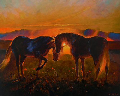 Pictura pe numere – Doar doi, 40x50cm